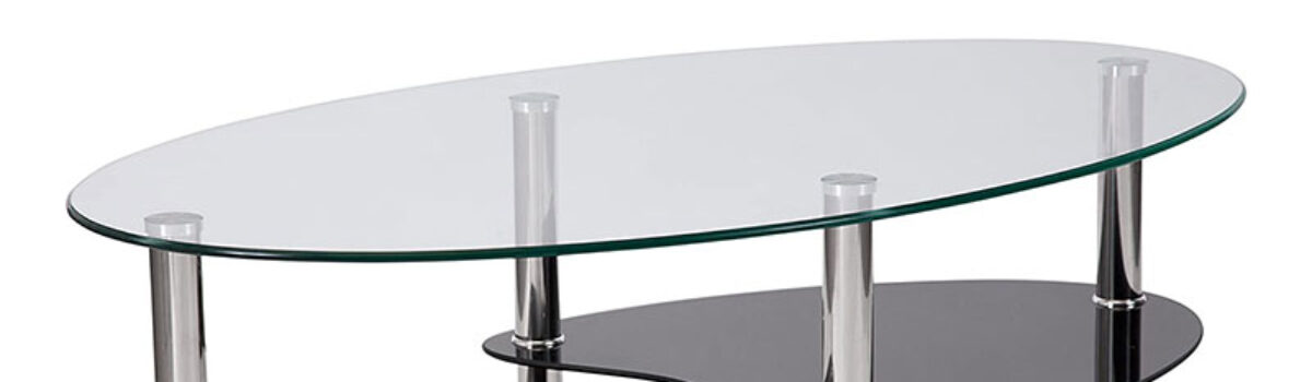 Beistelltisch aus Glas